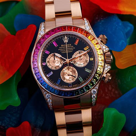 rolex daytona 2018 rainbow|rolex rainbow daytona review.